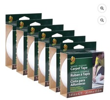 Duck Indoor/Outdoor Carpet Tape   Moisture Resistant, 1.41 in x 42 ft 6-Pack 