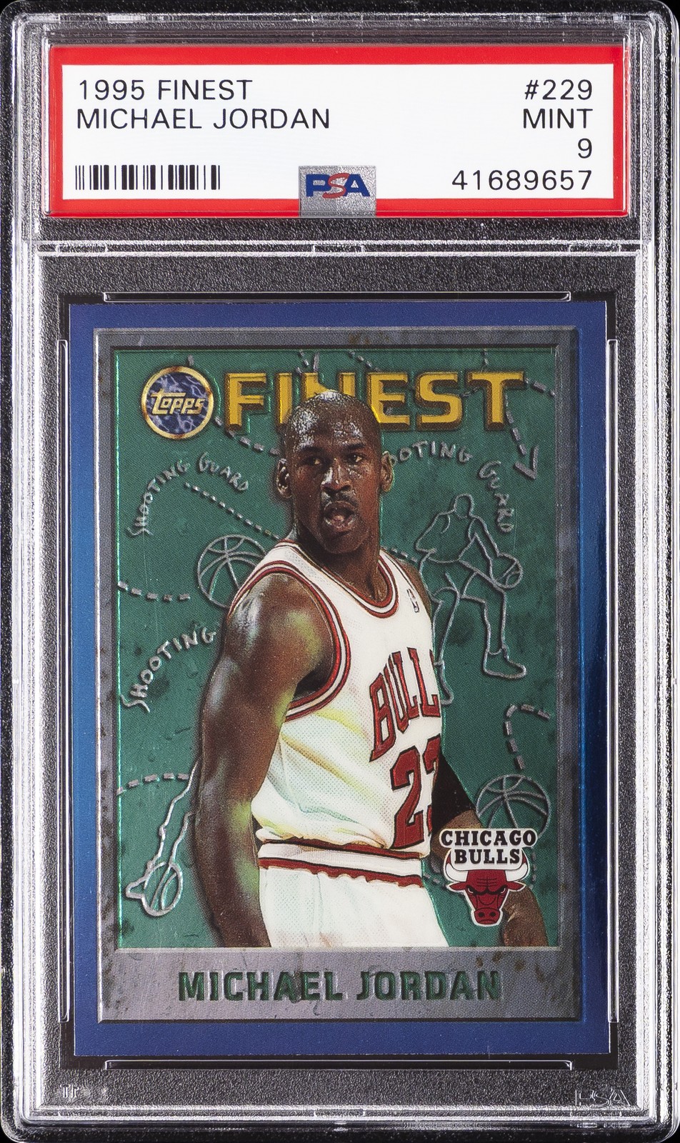 1995 FINEST #229 MICHAEL JORDAN PSA 9