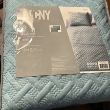 NEW IN PACKAGE VCNY Home King Quilt Set Aqua