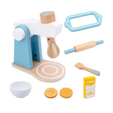 Wooden Kitchen Play Set Coffee Maker Toaster Mixer Toys LTC00535B