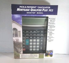 Pick-A-Payment Calculator Mortgage Qualifier Plus PX2 Model 43442 Desktop Model