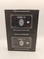 NEW Lot of 2 Aquavault Charge Card model AV11 5000 mAh Capacity Portable Charger