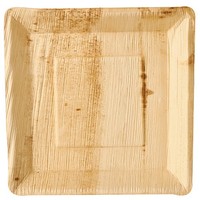 25 Papstar Palmblatt-Teller 'Pure', Eckig, 250 X 250 Mm, 25Er