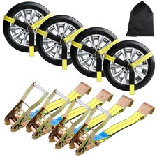 Car Tie Down Straps For Trailers 2 X 10 Heavy Duty 10000 Lbs Break Strength Car Tie Down Straps For Trailers 2 X 10 Heavy Duty 10000 Lbs Break Strength
