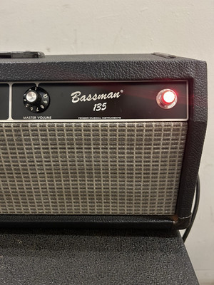 1981 Fender Bassman 135 Blackface Tube Amp Head Vintage Rare Works