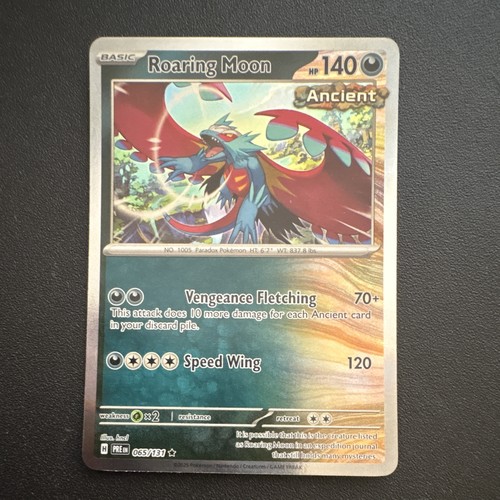 Roaring Moon 65/131 Pokemon Prismatic Evolutions HOLO (NM)