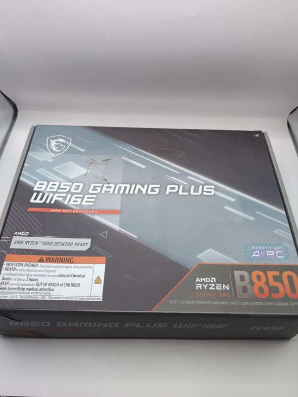 MSI B850 GAMING PLUS WiFi 6E ATX AM5 Motherboard Ryzen 9000 Series Ready
