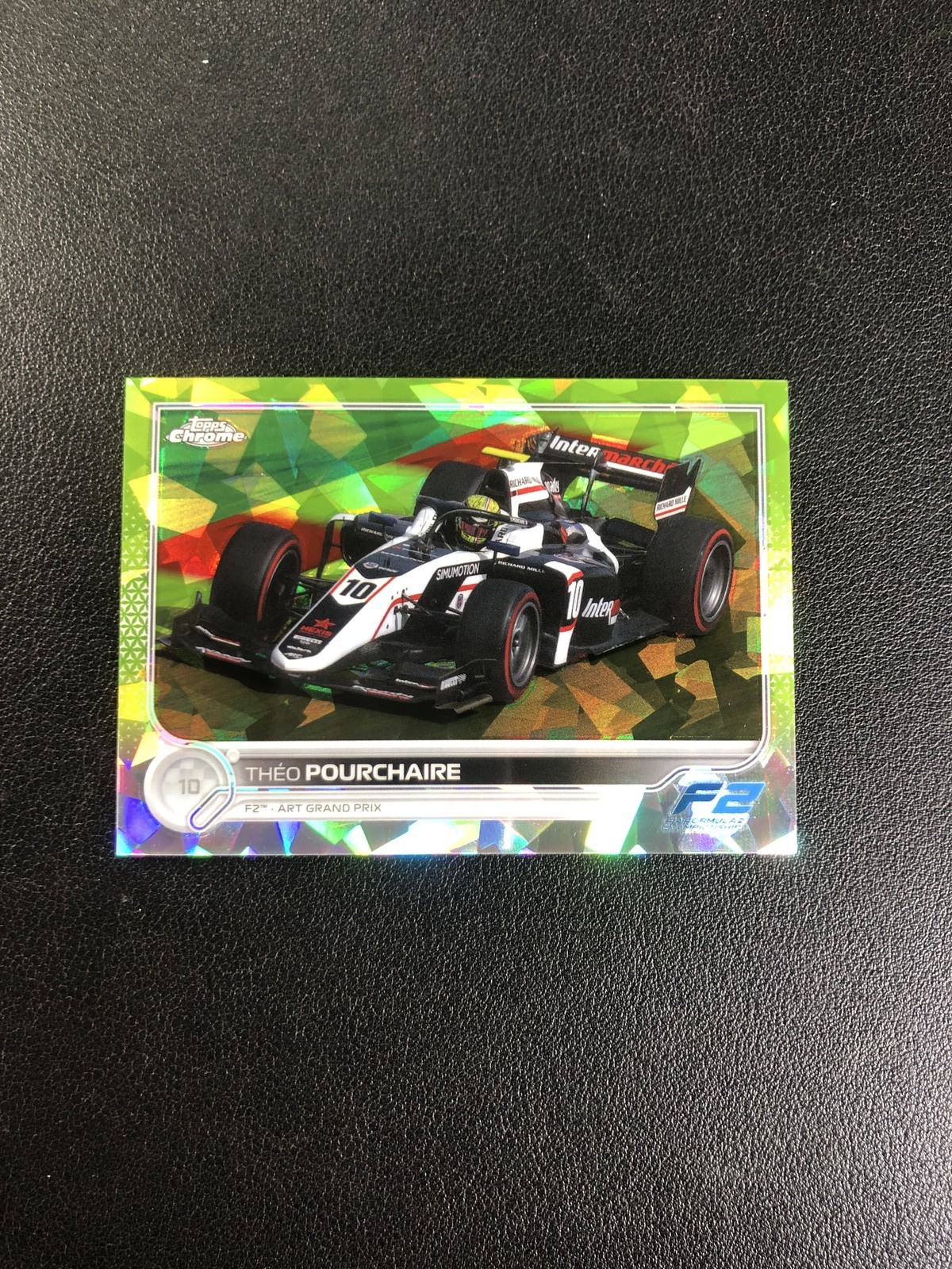 2022 Topps Chrome Formula 1 F1 Sapphire Theo Pourchaire Chartreuse 179/199 L1Y