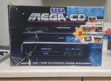 sega mega cd console boxed
