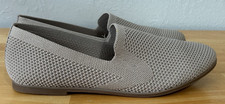 Lucky Brand Womens 8M Beige Knit Loafers Slip On Flats Comfort Casual Shoes