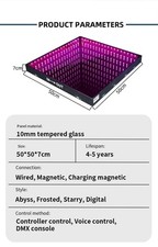 16X 3D LED Outdoor 500X500mm Interactive LED Dance Floor Tiles With controller