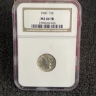 1940 10C Mercury Dime NGC MS66 FB Blast White See Pics
