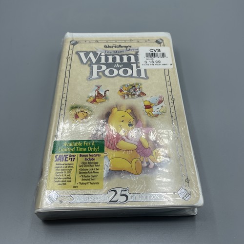 The Many Adventures of Winnie the Pooh VHS 2002 25th Anniversary Edition SEALED - Picture 21 of 22