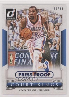 2014-15 Panini Donruss Court Kings Press Proof Blue 31/99 Kevin Durant #25 1u6