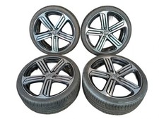 15-18 Volkswagen Golf R Cadiz Wheel Set 19x8 et50 5x112 w Good Tires 5G0601025AH