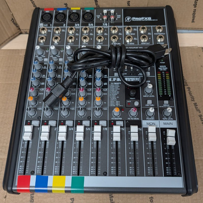Mackie PROFX8 8-Channel Professional Effects & Mixer (TESTED)