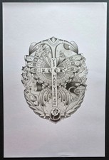 Original 2005 Alex Binnie Traditional Tattoo Flash LARGE SIZE Print, Poster.