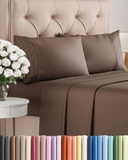 Queen Size 4 Piece Sheet Set - Comfy Breathable Cooling Bed Sheets Set - Hot...