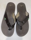 EUC Sanuk Aftershock Yoga Mat Women's Dark Brown Size 10 Thong Flip Flop Sandals — photo 7
