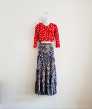 90s Vintage Windsor Romantic bohemian Y2K Maxi Skirt  Women's (Size L /UK 14-16)