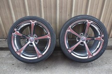 2005-2013 C6 Corvette Chrome Rear Wheels Oem Gm Grand Sport Z06 19 In Set Used 2005-2013 C6 Corvette Chrome Rear Wheels Oem Gm Grand Sport Z06 19 In Set Used