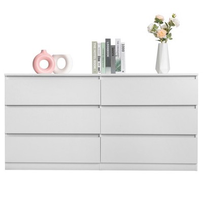 6 Drawer Double Dresser Chest of Drawers with Large Storage Capacity Bedroom | eBay 6 Drawer Double Dresser Chest of Drawers with Large Storage Capacity Bedroom | eBay
