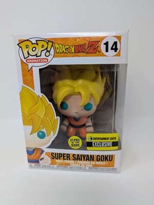 Funko Pop Dragon Ball Z Super Saiyan Goku #14 EE Exclusive GITD Vinyl Figure