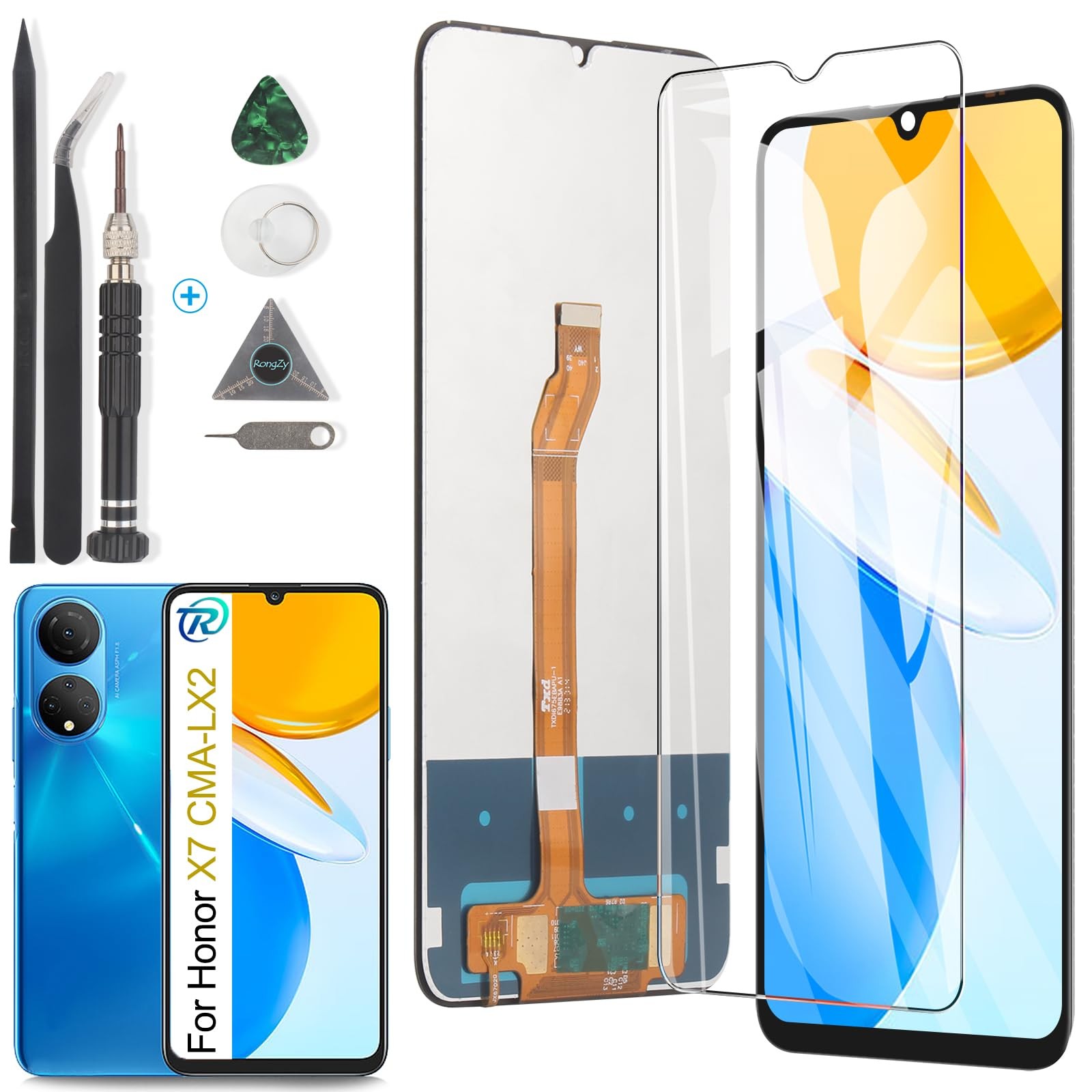 Écran tactile LCD Honor X7 CMA-LX2 CMA-LX1 dalle bloc de rechange