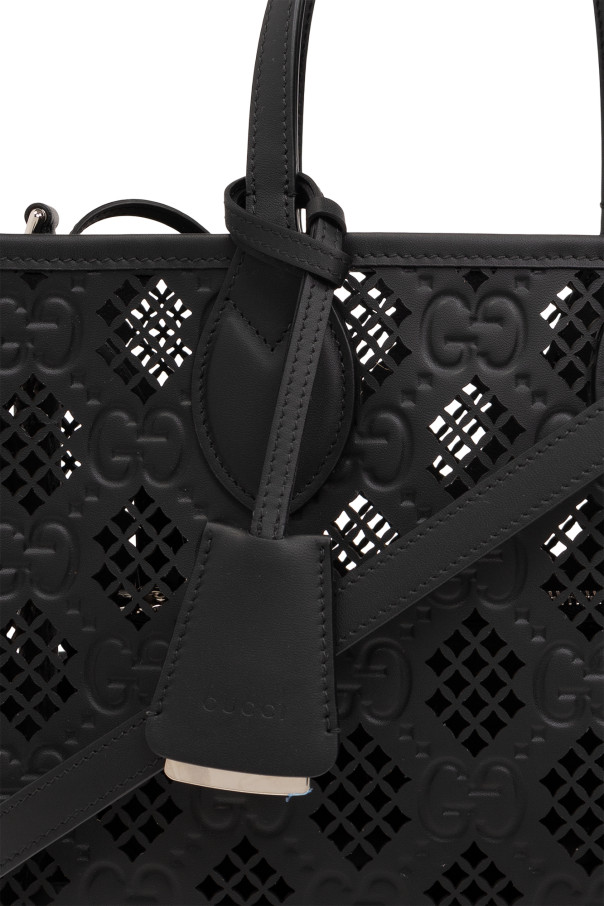 Gucci - Women - ‘Ophidia’ openwork shoulder bag - Black thumbnail 6