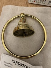 Kingston Brass BA314MB Classic Towel Ring, Matte Black