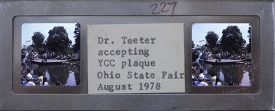 Dr Teeter YCC Ohio State Fair - 1978 Stereo Realist Slide glass mounted