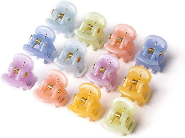12 StÜCke Mini-Haarklammern FüR Frauen MäDchen, Kleine Haarklammern Kleine Krall-image