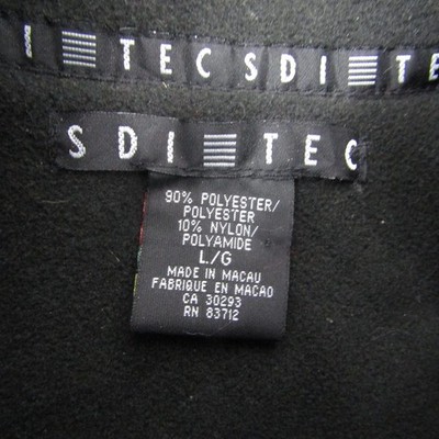 Co様 SDI TEC Vest Mens Large Black Full Zip Knollwood Country Club Golf