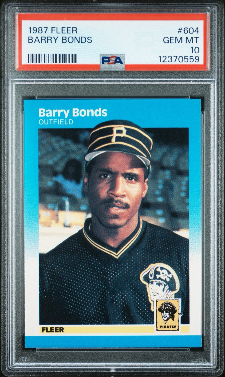 1987 Fleer #604 Barry Bonds (RC) PSA 10