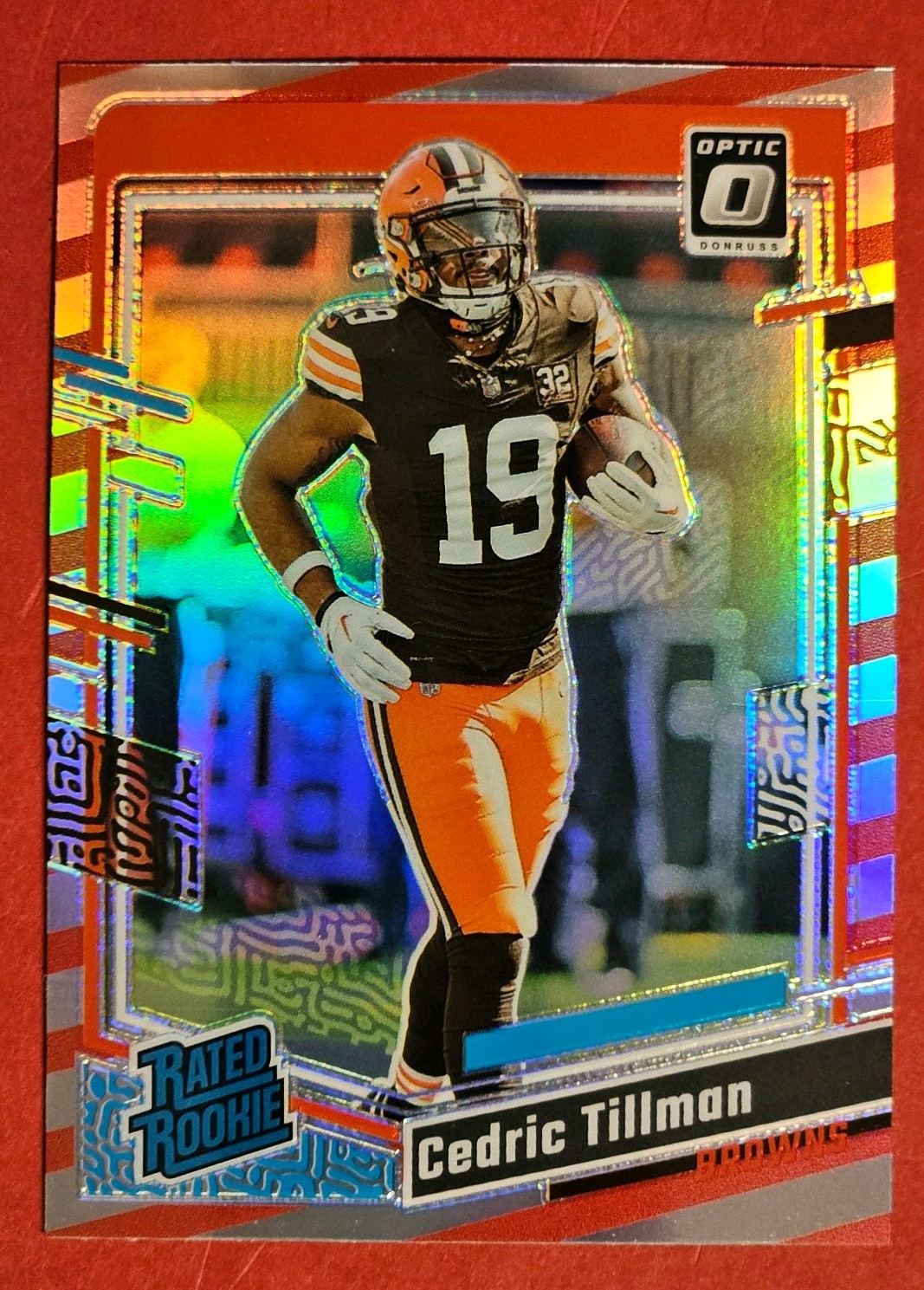 2023 Panini Donruss Optic - Rated Rookie Cedric Tillman #224 Holo Prizm (RC) SP