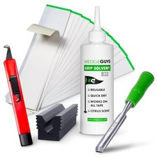 Golf Grip Kits: Regrip Clubs with Blade, Tape, Solvent, Remover, Vise, Clamp