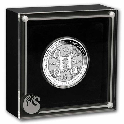 エリザベスアニバーサリー 2026 AUS 1 oz Silver Queen Elizabeth II 100th Anniversary Proof | eBay