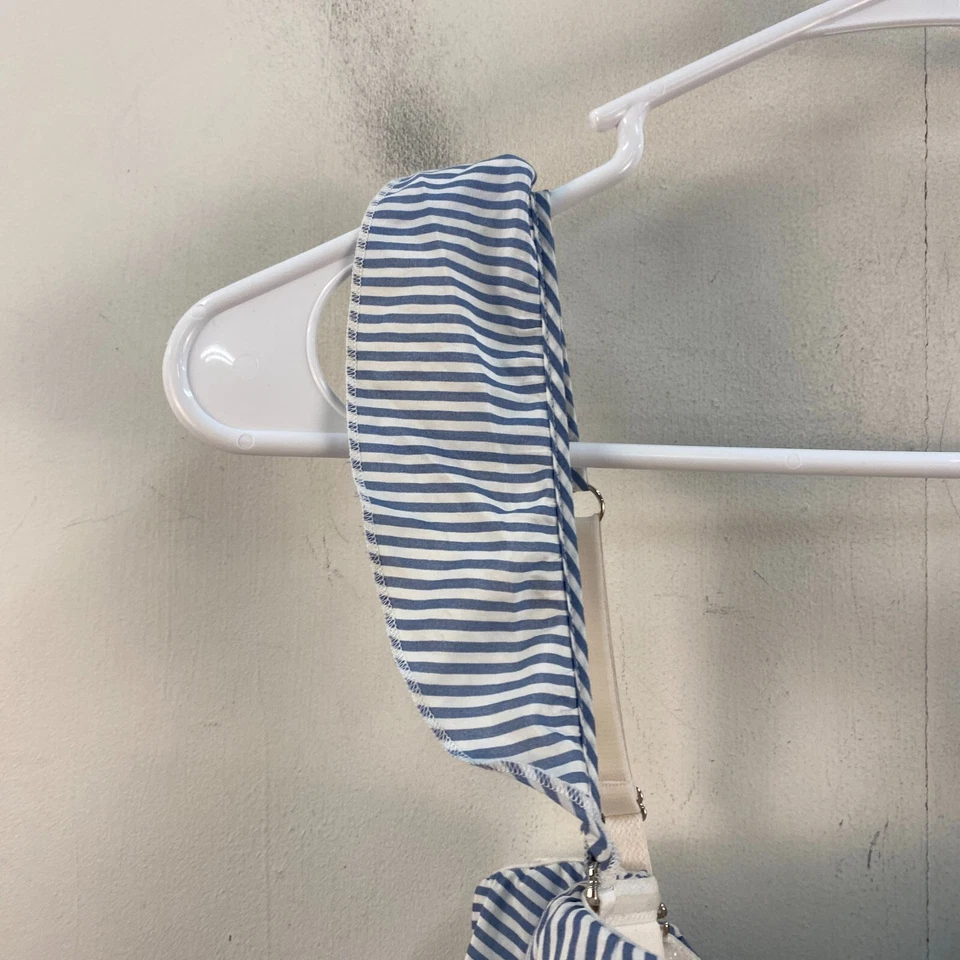 Camiseta de natación Tankini 34C Victoria's Secret para mujer sujetador azul acolchado con aros Foto 2 de 4