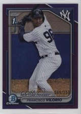 2024 Bowman Chrome Prospects Purple Refractor 49/250 Francisco Vilorio 1a39