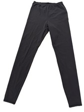 Skims Cotton Fleece Classic Straight Leg Pant in Onyx Size Small.