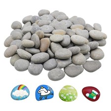 60 Pcs Pebbles, Rocks for Painting Stones to Paint 1-3cm for Crafts School Pain