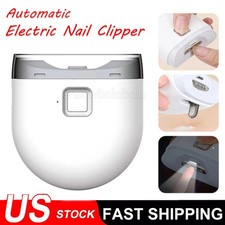 Safety Electric Nail Clipper Automatic Thick Nails Trimmer Professional Tool US