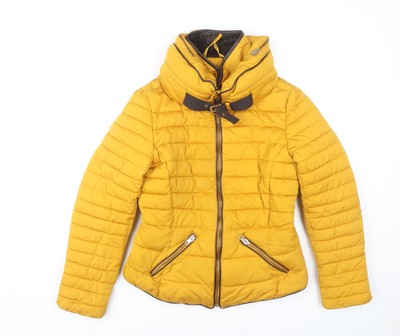 Zara Damen Gelb Steppjacke S Freizeit