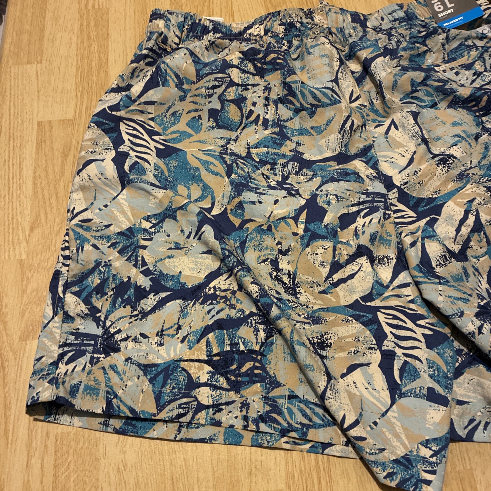 NWT $40 COLUMBIA PFG MENS SUPER BACKCAST 2 WATER SHORT BLUE/TAN SMALL 6” INSEAM  thumbnail 4