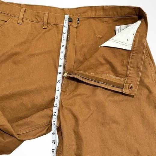 Carhartt B11 Loose Fit Washed Duck Utility Work Pants Men 44x36 Brown Carpenter thumbnail 9