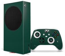 Skin Wrap for XBOX Series S Console Controller Solids Collection Hunter Green