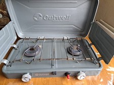 Outwell Annatto Camping Lightweight Double Burner Gas Stove  FREE PP