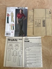Simplicity 8243 1940s Vintage Pattern Trousers Blouse Top Size UK 10 - 18 New