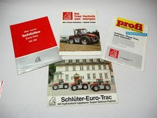 Schlüter Trac / Euro trac 1300 1600 1900 LS - 3 Prospekte & 1 Profi Stand 1990