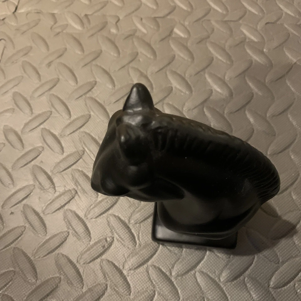 Керамический бюст с черной головой лошади домашний декор - Изображение 3 из 4